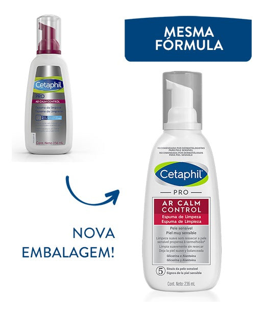 Espuma De Limpeza Facial Pro Ar Calm Control 236ml Cetaphil