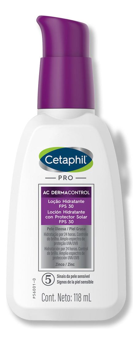Loção Hidratante Facial Pele Oleosa Cetaphil Pro AC Dermacontrol 118mL