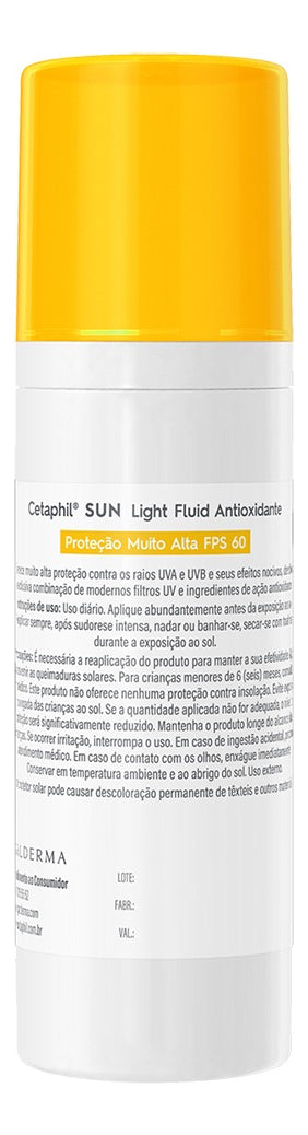Protetor Solar Facial Antioxidante sem cor Sun FPS 60 50 ml Cetaphil