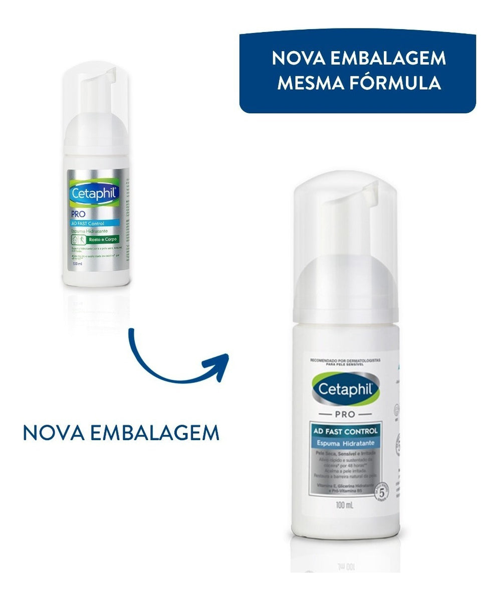 Espuma Hidratante Pro Ad Fast Control 100ml Cetaphil