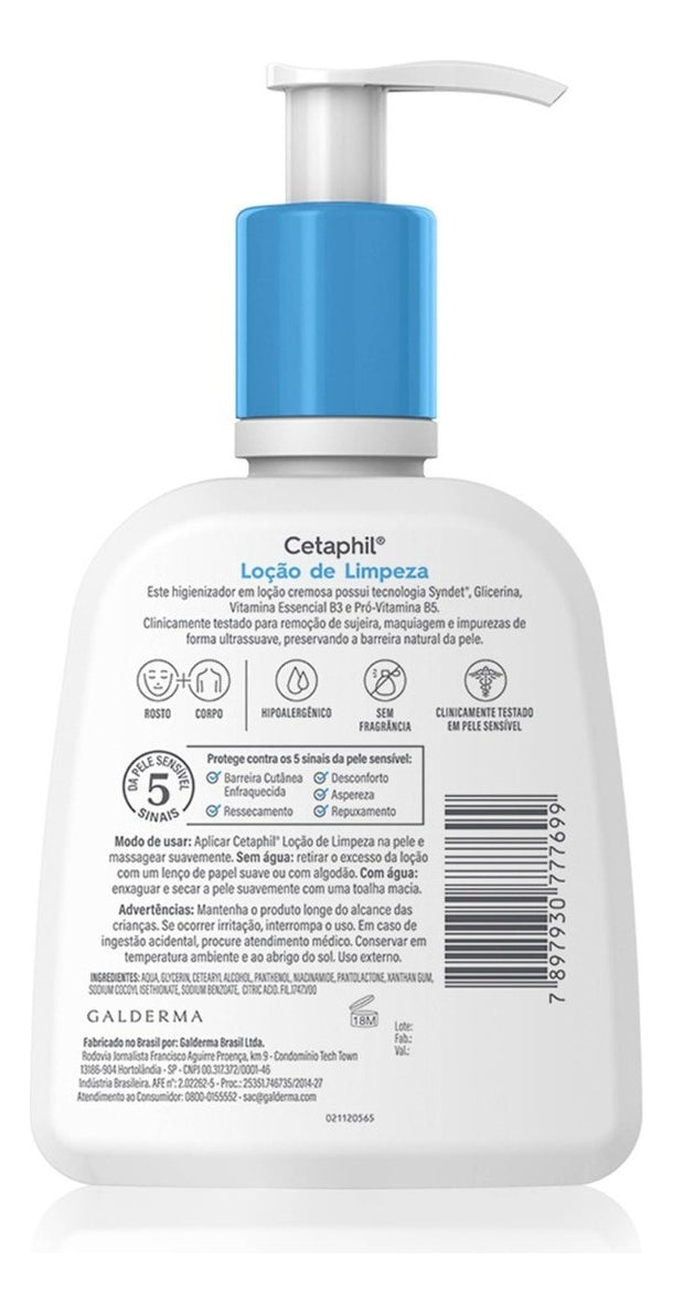 Loção De Limpeza Facial Cetaphil 300ml Pele Normal a Seca e Sensível