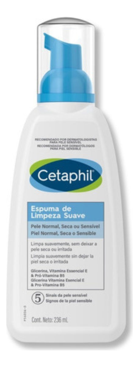 Espuma De Limpeza Facial Suave Cetaphil 236ml