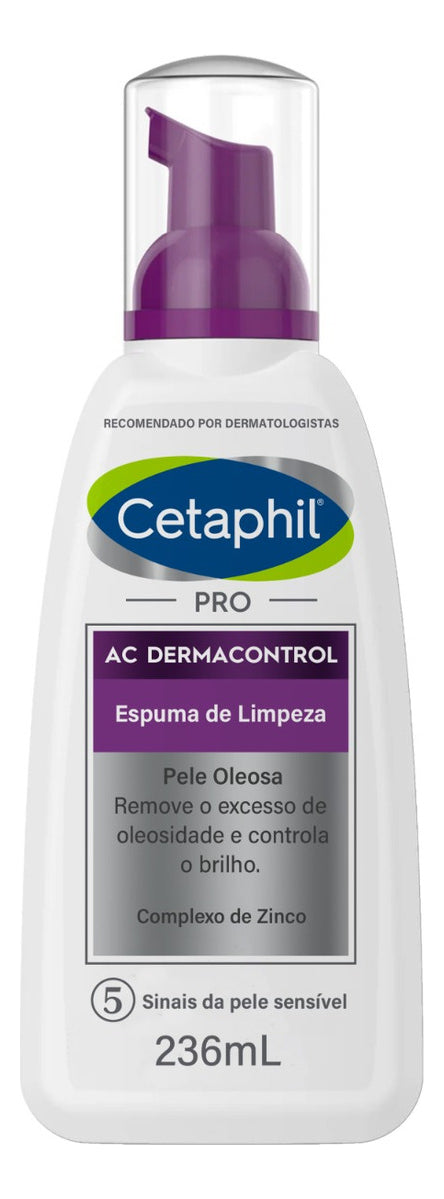 Espuma De Limpeza Facial Pele Oleosa Cetaphil Pro AC 236ml
