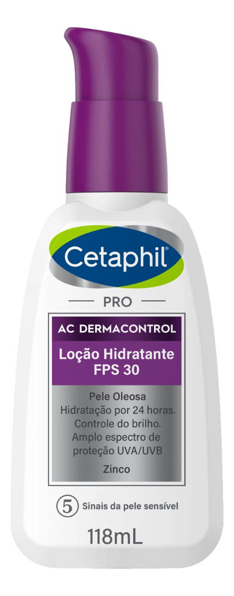 Loção Hidratante Facial Pele Oleosa Cetaphil Pro AC Dermacontrol 118mL