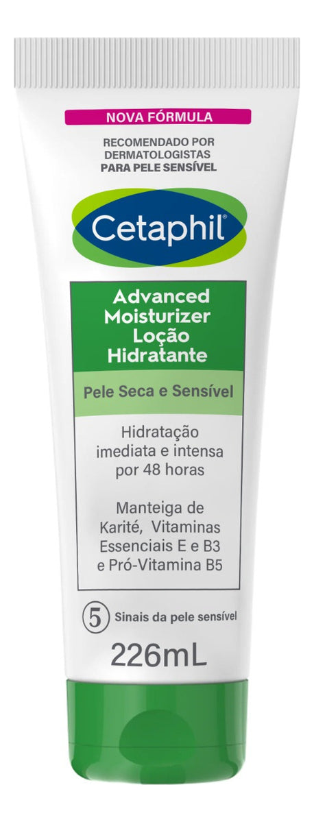Loção Hidratante Avançada Corporal Para Peles Secas e Sensíveis 226g Cetaphil