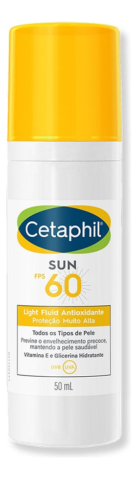 Protetor Solar Facial Antioxidante sem cor Sun FPS 60 50 ml Cetaphil